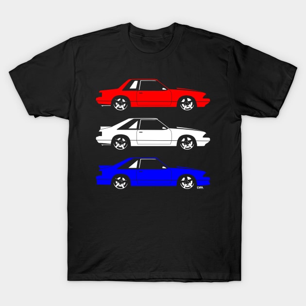 Fox Body Ford Mustang T-Shirt by LYM Clothing